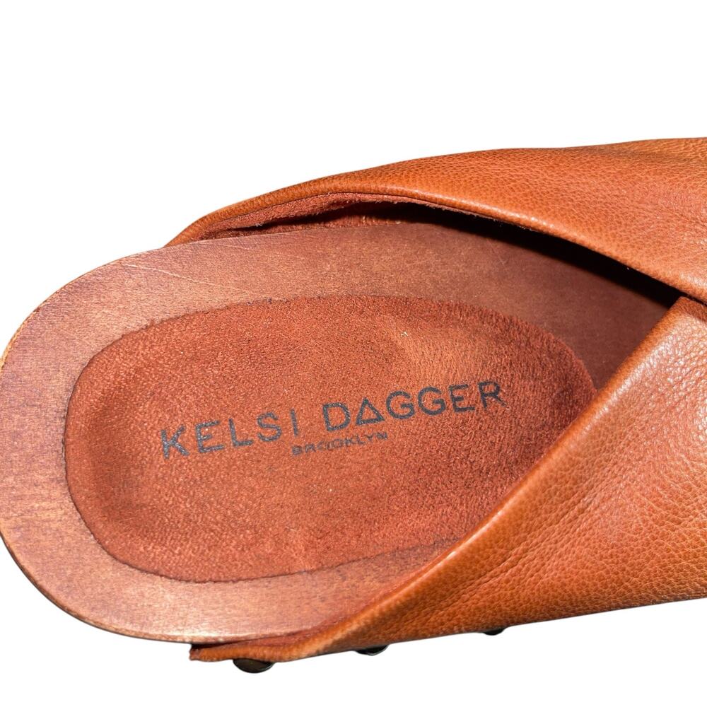 Kelsi Dagger Wood Slide Sandals Brooklyn Sprinter Clog - Picture 9 of 13